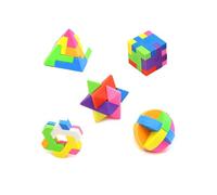 Shirene 3D Puzzle Pencil Erasers,10 PCS Novelty Puzzle Pencil Erasers,Fun Take-Apart Rubbers,School Rewards & Back to School Essentials,Cute 3D Toy Eraser Collection for Boys & Girls