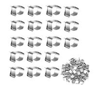 Shirene Gutter Hooks,100 Pcs Gutter Clips for Outdoor Lights,Metal Gutter Hooks,Mini Gutter Hooks,Stainless Steel Christmas Light Clips,for Christmas Lights Kitchen,Bathroom,Garden