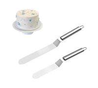 Shirene Icing Spatula,2 PCS Palette Knives Cake Spatula,Pallet Knife for Cake Decorating,Stainless Steel Palette Knife Baking Palette Knife for Kitchen Baking,Frosting,Pastry,Cakes