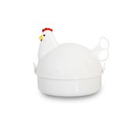 Shirene Microwave Egg Boiler,Chicken Shaped Microwave Egg Cooker Boiler & Poacher for 4 Eggs,Electric Alternative for Perfect Hard,Medium,Soft Boiled Eggs,Kitchen Steamer Gadget