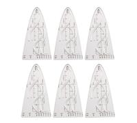 Shirene Parabolic Stencil Set,6 PCS Drafting Tool Multifunctional Standard Parabola Ruler Mathematical Template Sewing Ruler Set for Maths Study and Work Drawing Functions,Graphs and Arcs