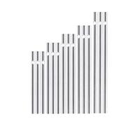 Shirene Silver Wind Chime Tubes,30 PCS Wind Chime Tubes,DIY Winds Chimes Making Supplies with 5 Different Lengths Aluminum Tubes for Home,Garden,Patio Decor and Crafts