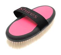 EZI-GROOM Black and Pink Grip Body Brush with Goat Hair - Large