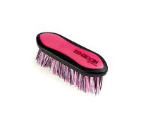 EZI-GROOM Black and Pink Grip Dandy Brush - Small - Black and Pink