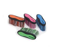 EZI-GROOM Grip Dandy Brush - Large - Black and Blue - Long Bristle