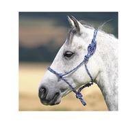 Shires Equestrian Headcollar Rope Control – Navy/White – One Size