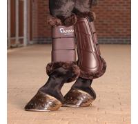 Shires Air Motion Supafleece Brushing Boots - Brown - Size: Cob