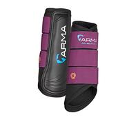 Shires Arma Air Motion Brushing Boots in Plum Colour, Horse Boots Pony, Plum