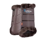 Shires Arma Air Motion SupaFleece Brushing Boots - Black or Brown Small Pony Brown