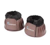 Shires Arma Black Fleece Over Reach Boots - Brown - Size: Cob