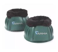 Shires Arma Black Fleece Over Reach Boots - Green - Size: Pony