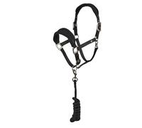 Shires ARMA Comfy Fleece Headcollar & Rope Sizes Cob Black