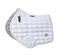 Shires ARMA Eltar Satin Jump Saddlecloth - White 15-16.5"