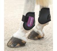 Shires ARMA Fetlock Boots Black/Plum - Cob/Full