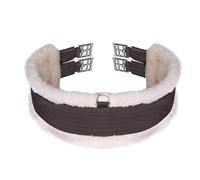 Shires Fleece Lined Girth - Elastic Brown - Brown - 44"