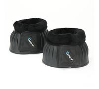 ARMA Fleece Over Reach Boots Black - Pony