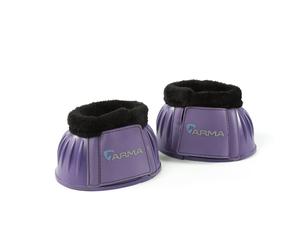 Shires ARMA Fleece Over Reach Boots Purple - Cob