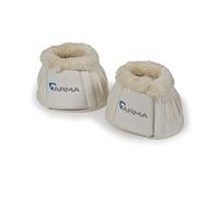 ARMA Fleece Over Reach Boots White - Cob