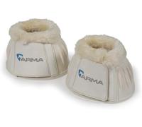 ARMA Fleece Over Reach Boots White - Full