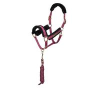 Shires ARMA Logo Headcollar & Lead Rope Sizes Full Burgundy