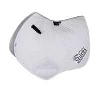 Shires Arma Logo Horse Jumping Saddlepad White (17Cm - 18Cm)