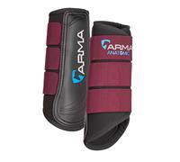 Shires Arma Neoprene Brushing Boots - Burgundy - Size: Cob