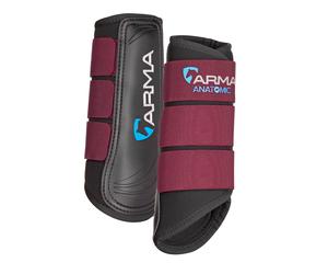 Shires Arma Neoprene Brushing Boots - Burgundy - Size: Extra Full