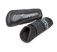 Shires Arma Neoprene Brushing Boots in Black Pony, Black