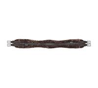 Shires Equestrian Girth Performance Supafleece Contour – Elastic, Brown, 44"