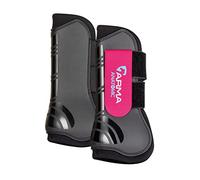 Shire Tendon Boots Arma Open Fronted Black/Raspberry Pony