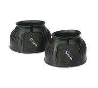 Shires ARMA Touch Close Over Reach Boots in Black, Size Cob, Rubber | Charlies