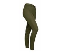 Shires Aubrion Albany Ladies Riding Tights - Deep Green