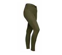 Aubrion Albany Ladies Riding Tights Deep Green - Extra Small