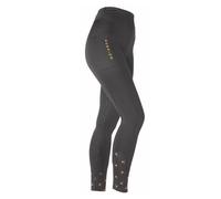 Shires Aubrion Porter Winter Horse Riding Tights - Maids - Jet Black 9/10Yrs, Jet Black