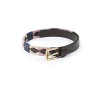 Shires Aubrion Drover Polo Belt - Skinny (25mm) · 80cm · Navy/Pink/Natural