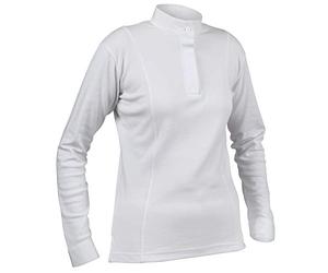 Shires Aubrion Hunting Shirt in White - Ladies Large, White