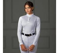 Shires Aubrion Hunting Shirt in White - Ladies Medium, White