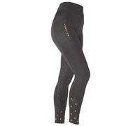 Shires Aubrion Ladies Porter Winter Horse Riding Tights in Jet Black Large, Jet Black