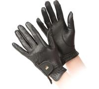 Shires Aubrion Childs Leather Riding Gloves Black - Large