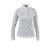 Shires Aubrion Long Sleeve Stock Shirt - White