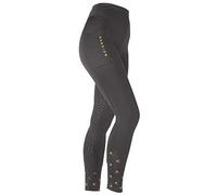 Shires Aubrion Porter Maids Winter Riding Tights - Jet Black 5-6 Years