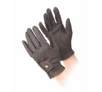 Shires Aubrion PU Riding Gloves Brown - Large