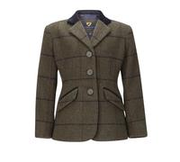 Shires Aubrion Saratoga Childs Riding Jacket - Spruce Green Check 32"