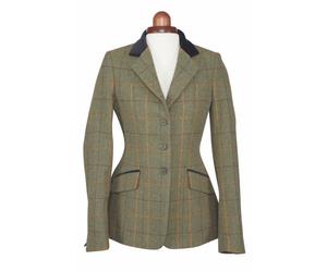 Shires Aubrion Saratoga Ladies Jacket Red/Yellow/Blue Check - 30"