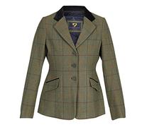 Shire Ladies Riding Jacket Aubrion Saratoga Red/Yellow/Blue Check - 42"