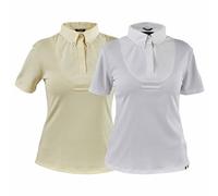 Aubrion Ladies Short Sleeve Tie Shirt - Yellow - XXS