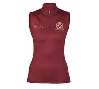 Shires Aubrion Team Sleeveless Base Layer - Burgundy Extra Large