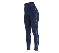 Shires Aubrion Team Winter Maids Riding Tights - Navy Blue 13-14 Years