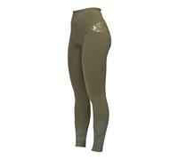 Shires Aubrion Team Womens Horse Riding Riding Tights - Moss Small