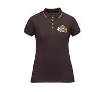 Shires Aubrion Team Womens Short Sleeve Polo Shirt - Umber Large